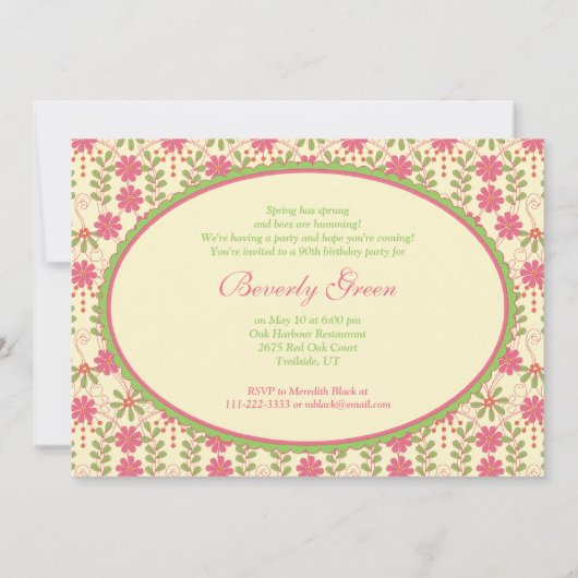 uitnodiging tot het indienen van Victoriaans dage (Achterkant)