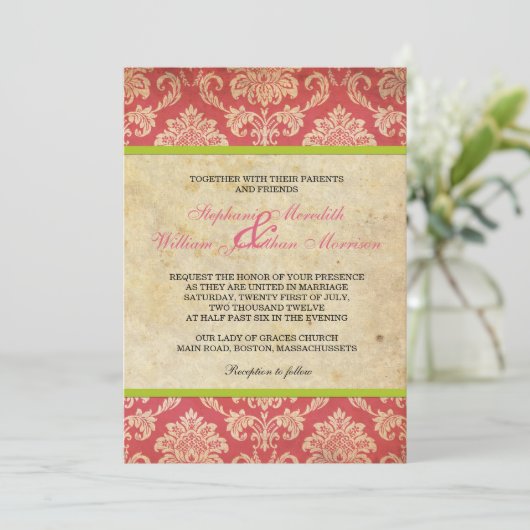  uitnodiging tot het indienen van vragen in roze e (Staand voorkant)