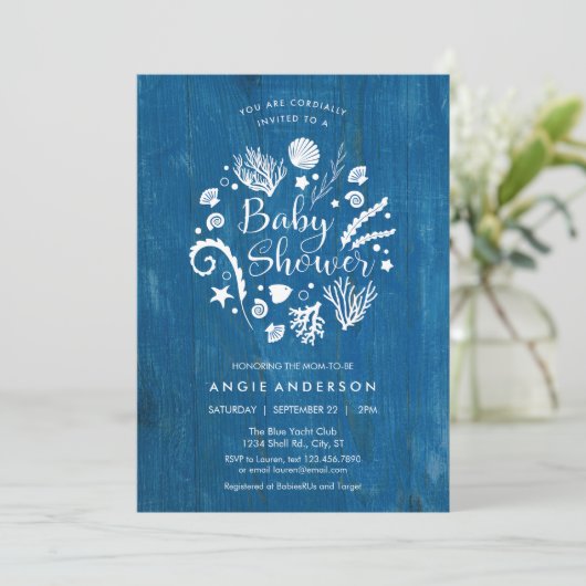 Uitnodiging tot het indienen van Zee voor echt Bab (Staand voorkant)