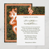 Uitnodiging tot het jagen van Camo Wedding (Voorkant / Achterkant)