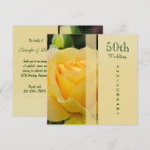 Uitnodiging tot het Jubileum van het gouden huweli (Voorkant / Achterkant)