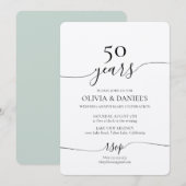 Uitnodiging tot het Jubileum van het Wows Wedding (Voorkant / Achterkant)