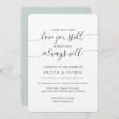 Uitnodiging tot het Jubileum van het Wows Wedding (Voorkant / Achterkant)