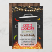 Uitnodiging tot het koken van Chili (Voorkant / Achterkant)