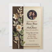 uitnodiging tot het Lijst van Floral (Voorkant)