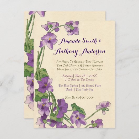 Uitnodiging tot het ontvangen van begrotingsmiddel (Voorkant / Achterkant)