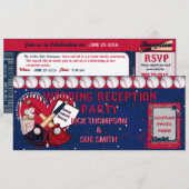 Uitnodiging tot het ontvangen van een Baseball Tic (Voorkant / Achterkant)