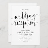 Uitnodiging tot het ontvangen van Rustic Wedding (Voorkant / Achterkant)