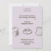 uitnodiging tot het openen van bakkerij (Voorkant)