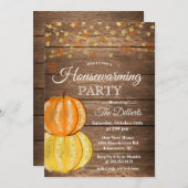 Uitnodiging tot het opwarmen van Herfst (Voorkant / Achterkant)