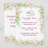 Uitnodiging tot het opwarmen van huizen (Voorkant / Achterkant)