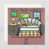 Uitnodiging tot het opwarmen van woningen of aanko (Voorkant / Achterkant)