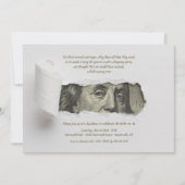 Uitnodiging tot het tonen van een Dollar Bill (Voorkant)