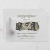 Uitnodiging tot het tonen van een Dollar Bill (Voorkant / Achterkant)