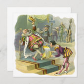  uitnodiging tot het uitnodigen van de oude koning (Voorkant / Achterkant)