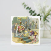  uitnodiging tot het uitnodigen van de oude koning (Staand voorkant)