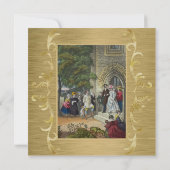 Uitnodiging tot het uitzenden van  bruid en bruink (Achterkant)