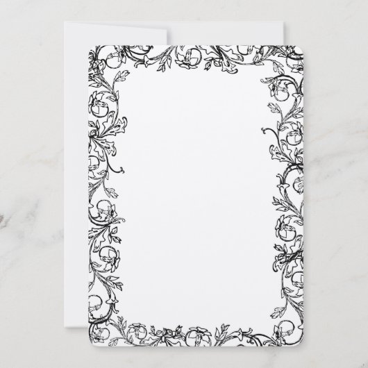 uitnodiging tot het uitzenden van de bruiloft in  (Achterkant)