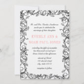 uitnodiging tot het uitzenden van de bruiloft in  (Voorkant)