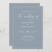 Uitnodiging tot het uitzenden van een blauwe bruil (Voorkant / Achterkant)