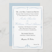 Uitnodiging tot het uitzenden van een blauwe bruil (Voorkant / Achterkant)