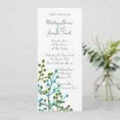 Uitnodiging tot het uitzenden van een blauwe en gr (Staand voorkant)