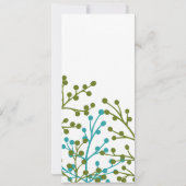 Uitnodiging tot het uitzenden van een blauwe en gr (Achterkant)