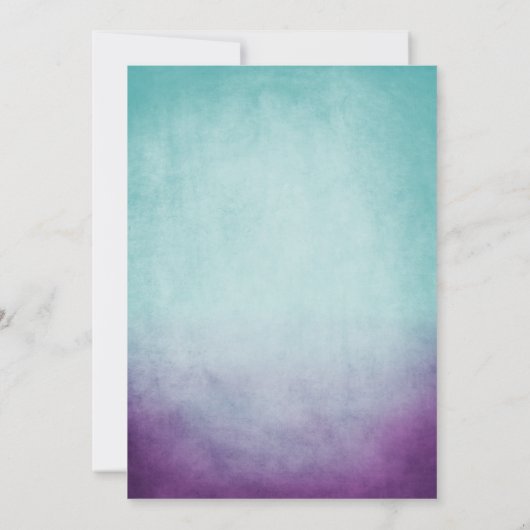 Uitnodiging tot het uitzenden van een Blauwgroen P (Achterkant)