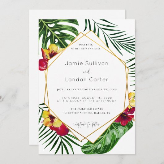 Uitnodiging tot het uitzenden van een drieviaans h (Voorkant / Achterkant)