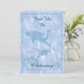 Uitnodiging tot het uitzenden van een duikweddensc (Staand voorkant)