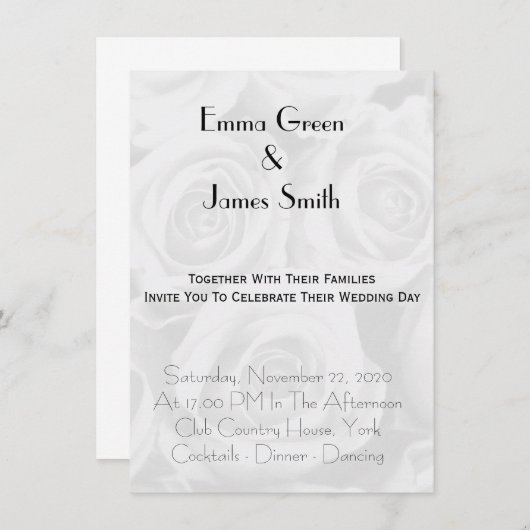 Uitnodiging tot het uitzenden van een gepersonalis (Voorkant / Achterkant)