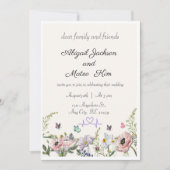 Uitnodiging tot het uitzenden van een huwelijk met (Voorkant)