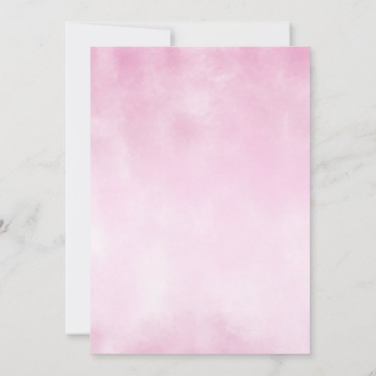 Uitnodiging tot het uitzenden van een huwelijk met (Achterkant)