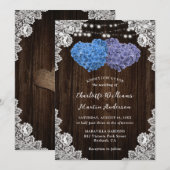 Uitnodiging tot het uitzenden van een huwelijk met (Voorkant / Achterkant)