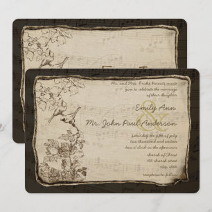 Uitnodiging tot het uitzenden van een  Lovebird We