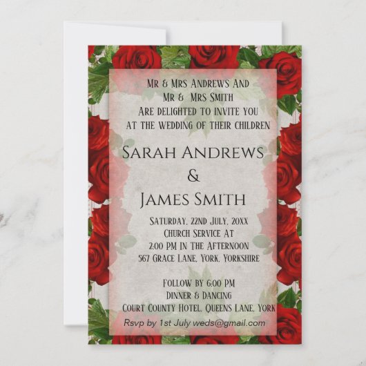 Uitnodiging tot het uitzenden van een olifantenhuw (Voorkant)