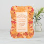 Uitnodiging tot het uitzenden van een Oranje Rode (Staand voorkant)