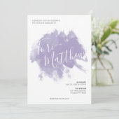 Uitnodiging tot het uitzenden van een Paarse verfs (Staand voorkant)