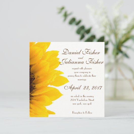 Uitnodiging tot het uitzenden van een roestvrij zo (Staand voorkant)