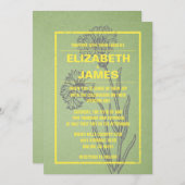 Uitnodiging tot het uitzenden van een  Rustisch ge (Voorkant / Achterkant)