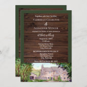 Uitnodiging tot het uitzenden van een stone Bridge (Voorkant / Achterkant)