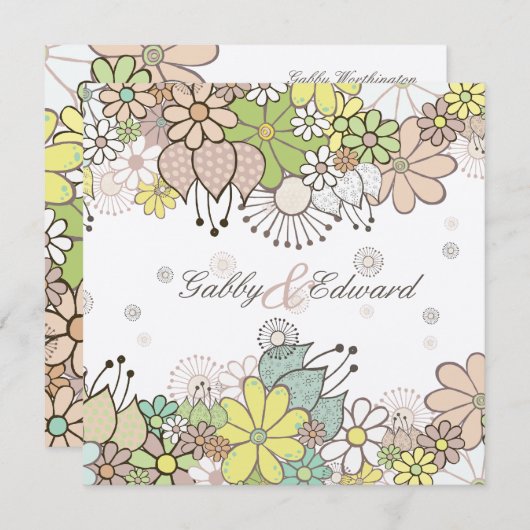 Uitnodiging tot het uitzenden van een zachte neutr (Voorkant / Achterkant)