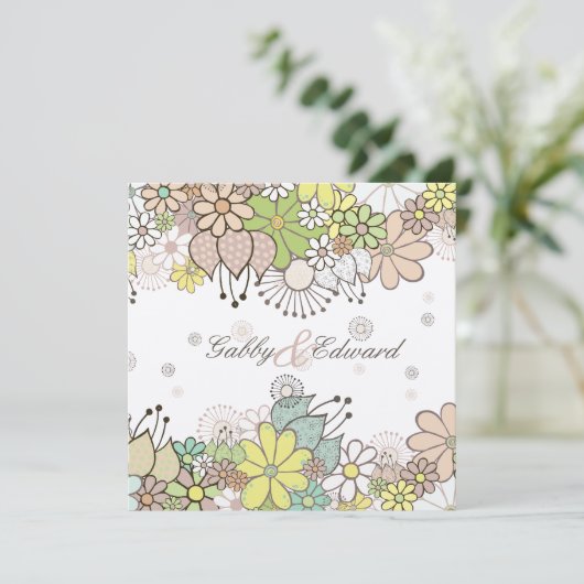 Uitnodiging tot het uitzenden van een zachte neutr (Staand voorkant)