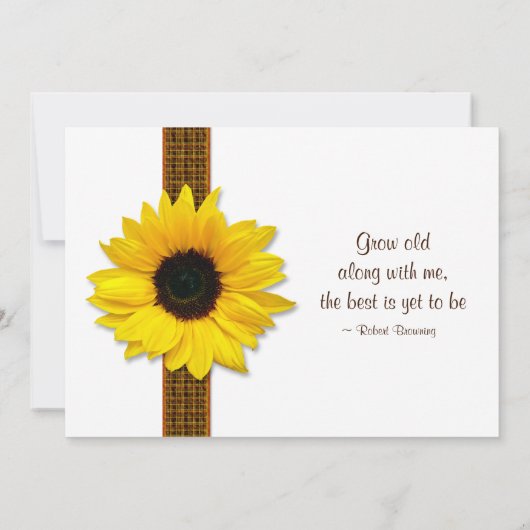 Uitnodiging tot het uitzenden van een Zonnebloem d (Achterkant)