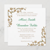 Uitnodiging tot het uitzenden van Emerald and Gold (Voorkant / Achterkant)