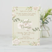 Uitnodiging tot het uitzenden van Emerald and Gold (Staand voorkant)