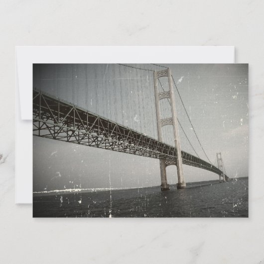 uitnodiging tot het uitzenden van grijze bruiloft (Achterkant)