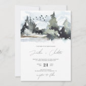 Uitnodiging tot het uitzenden van het Rustic Fores (Voorkant)