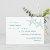 Uitnodiging tot het uitzenden van het Starfish Wed (Staand voorkant)