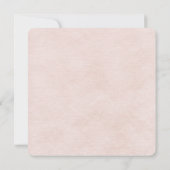 Uitnodiging tot het uitzenden van het zachte peach (Achterkant)